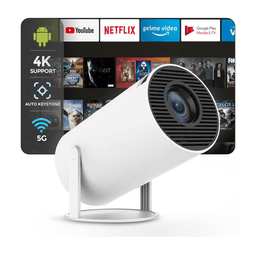 Wownect HY300 Android 5G Smart Projector – PROJ-WO-87-AN (White)