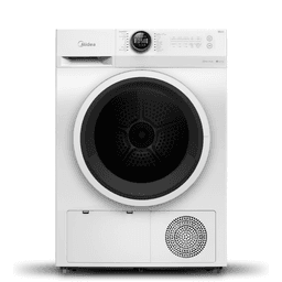 Midea 8KG Smart Front Load Condenser Dryer With Lunar Dial, 14 Wash Programs, Inverter Motor & Wrinkle Prevent, Sensor Dryer, Stronger Sanitization, Anti Crease & Quick Dry MD200C80W/W-GCC White