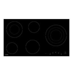 Ariston Built In Electric Vitro Ceramic Hob 90 cm 5 Cooking Zones Black HR9020B Black Glass