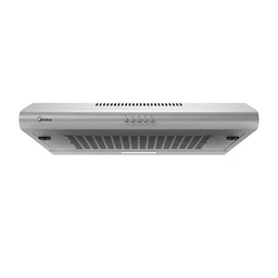 Midea 60cm Conventional Re-circulating Hood with Halogen Light, Charcoal Filter 60F15 Silver
