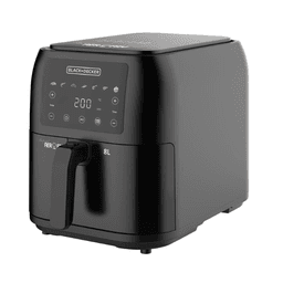 BLACK+DECKER  1700W Air Fryer - 8L Capacity, Digital Touch Control, 7 Preset Functions, Adjustable Temp Timer, Rapid Air Convection, Shake Alert, Removable Crisper Plate - SAF80-B5 8 L 1700 W SAF80-B5 black