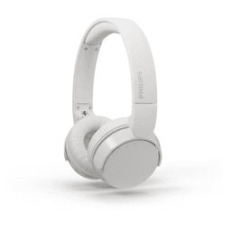 Philips On-Ear Wireless Headphones – 55H Playtime, Foldable, Bass Boost, White
