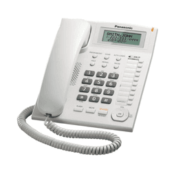 Panasonic Integrated Corded Telephone, White, KX-TS880MX