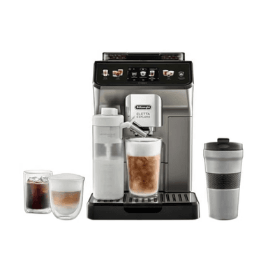 De'Longhi Eletta Explore Cold Extraction Coffee Machine 1.8L 1450W Silver Black ECAM450 86 T