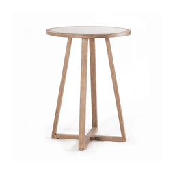 Anla Coco teak bar set w/rope natural 2 chairs + 1 bar table
