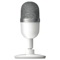 RAZER Seiren Mini USB Condenser Microphone: Professional Recording Quality, Precise Supercardioid Pickup Pattern, Tilting Stand, Shock Resistant, For Streaming and Gaming on PC - Mercury White RZ19-03450300-R3M1