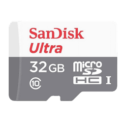 Sandisk Ultra MicroSD UHS-I/C10 Memory Card 32.0 GB SDSQUNR-032 White/Grey