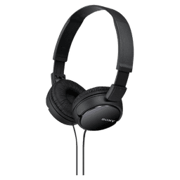 Sony MDR-ZX110 Stereo Headphones with Loud and Clear Sound Quality for Enhanced Audio Experience Black