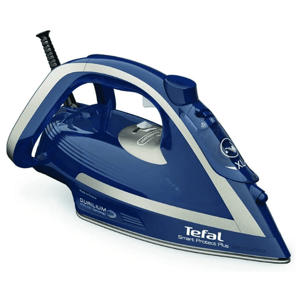Tefal Steam Iron |Smart Protect+ Iron Steamer | Durilium Airglide Soleplate Technology | 270 ml 2800 W FV6872M0 Dress Blue / Silver Premium Tefal Steam Iron |Smart Protect+ Iron Steamer | Durilium Airglide Soleplate Technology | 270 ml 2800 W FV6872M0 Dress Blue / Silver Premium
