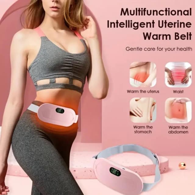 ALLtec Rechargeable Intelligent Heating & Massage Waist Belt for Menstrual Comfort Pink ALLtec Rechargeable Intelligent Heating & Massage Waist Belt for Menstrual Comfort Pink