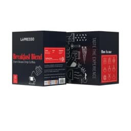 LePresso Breakfast Blend Speciality Drip Coffee 8 Drip Bags 80% Arabica 20% Robusta Floral & Sweet Cocoa Notes LPCFFBBD