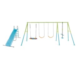 Intex Saucer & Swing Deluxe 5-Feature Outdoor Play Set for Kids Multicolour 44151