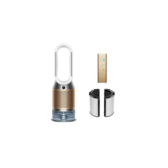 Dyson Purifier Humidify+Cool PH2 De-NOx PH05 Air Purifier, Humidifier & Cooling Fan with HEPA H13 Filtration, K-Carbon Filter, Formaldehyde Destruction, 99.95% Ultrafine Particle Capture, Air Multiplier Technology & Smart App Control – White/Gold Dyson Purifier Humidify+Cool PH2 De-NOx PH05 Air Purifier, Humidifier & Cooling Fan with HEPA H13 Filtration, K-Carbon Filter, Formaldehyde Destruction, 99.95% Ultrafine Particle Capture, Air Multiplier Technology & Smart App Control – White/Gold