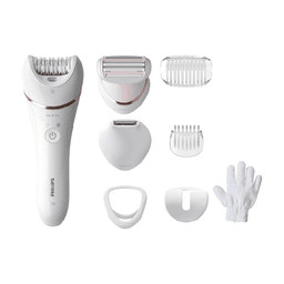 Philips BRE720/01 Series 8000 Wet & Dry Epilator - White/Pink