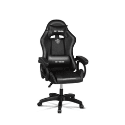 Sky Touch Gaming Chair Adjustable Computer Chair Pc Office Pu Leather High Back, Ergonomic design Lumbar Support,Comfortable Armrest Headrest Black GT-1234