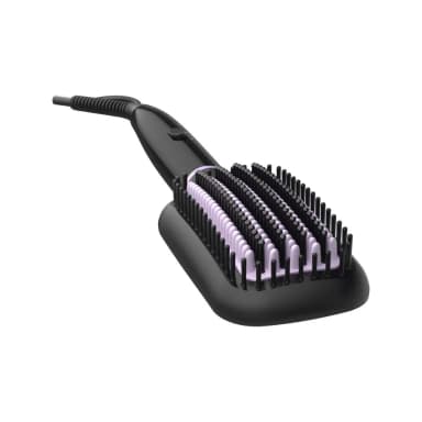 Philips StyleCare Essential Heated Straightening Brush with ThermoProtect Black and Purple BHH880 Philips StyleCare Essential Heated Straightening Brush with ThermoProtect Black and Purple BHH880